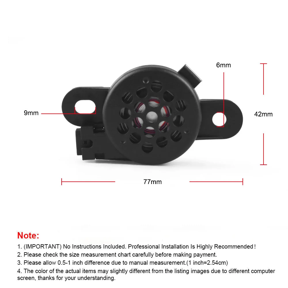 Altavoz aviso aparcamiento PDC ref. 0919279 – VW, AUDI, SKODA - imagen 4