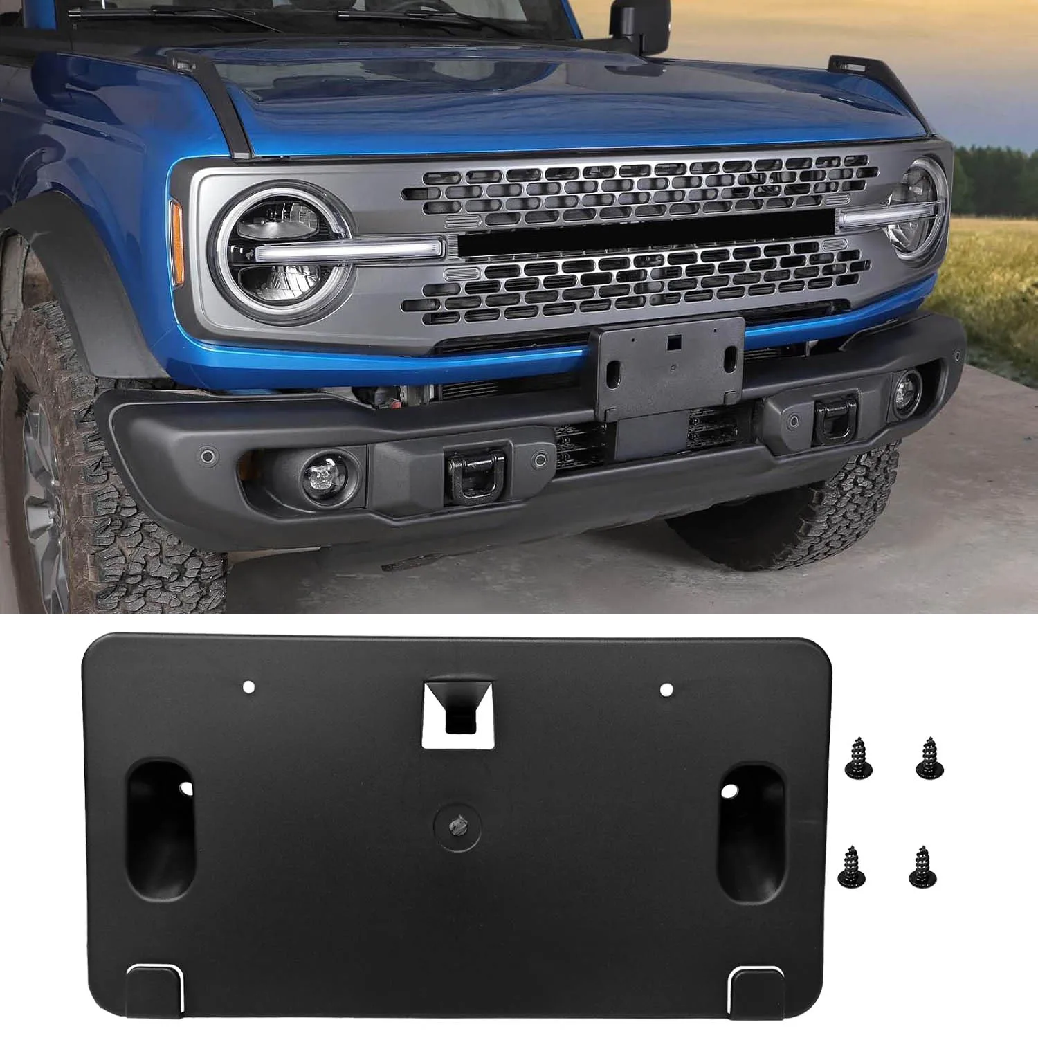 Soporte matrícula ABS Ford Bronco 2021-2025