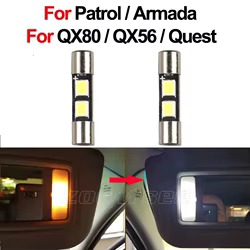 Bombilla LED para espejo de cortesía Nissan Patrol Y62 e Infiniti QX80
