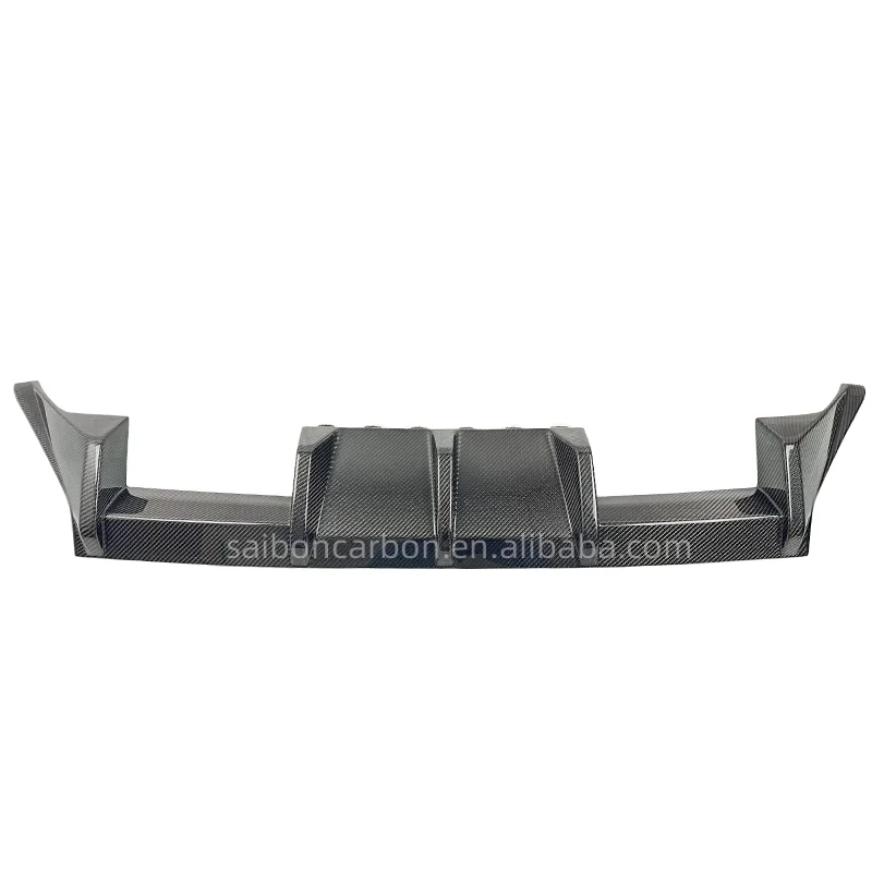 BMW G87 M2 2023 Labio difusor trasero de carbono 3 aletas estilo MP - imagen 2