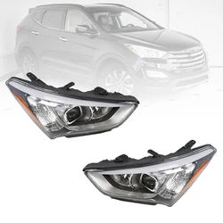 Faro halógeno con luz diurna para Hyundai Santa Fe ix45 2013-2016