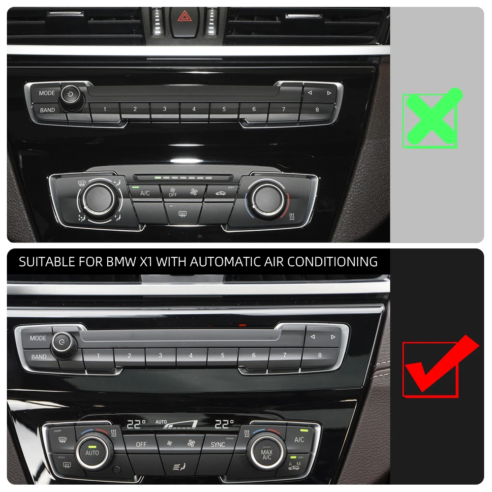 Aros embellecedores de aluminio para climatizador y audio BMW X1 F48 - imagen 2