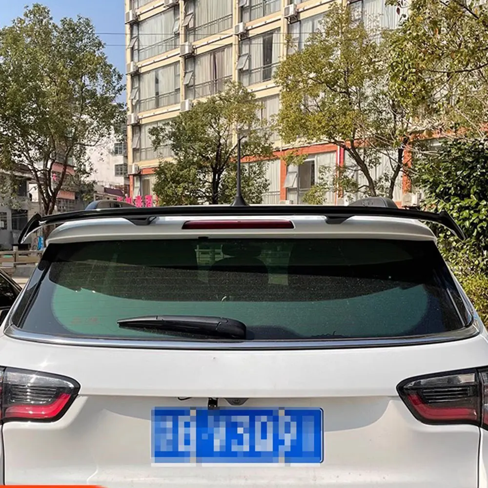 Alerón Trasero Jeep Compass 2017-2020 Spoiler Carbono ABS Negro - imagen 4