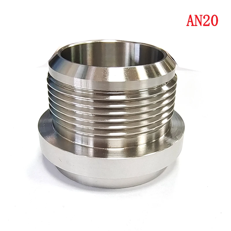 Conector de combustible macho 20AN de acero inoxidable para soldar en bung