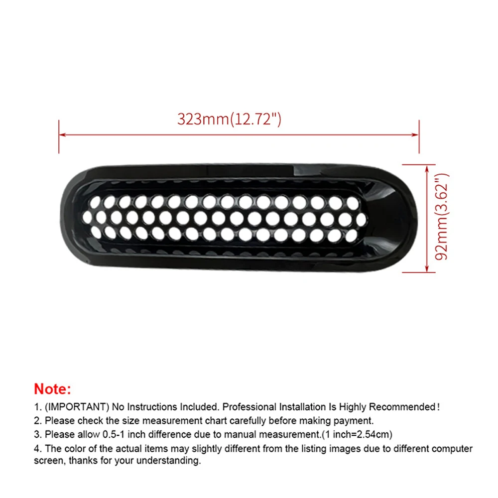 7 Uds. Insertos de malla de rejilla delantera con Clip para coche protector de rejilla de malla para Jeep Wrangler JK JKU 2007-2015 accesorios exteriores - imagen 2
