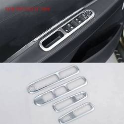 Cubiertas cromadas para elevalunas de puerta – Peugeot 3008 (2013-2016), juego de 4 piezas