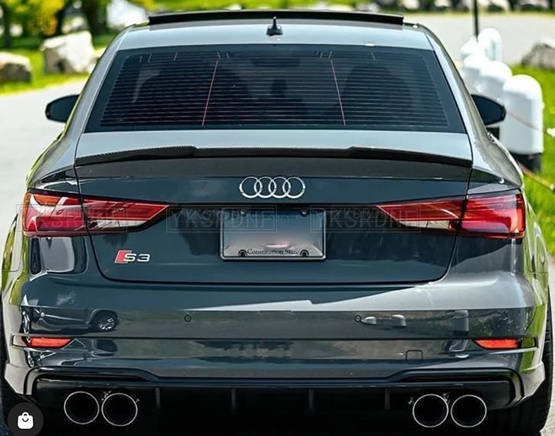 Alerón trasero Audi A3 sedan 2014-2020 ABS sin pintar - imagen 2