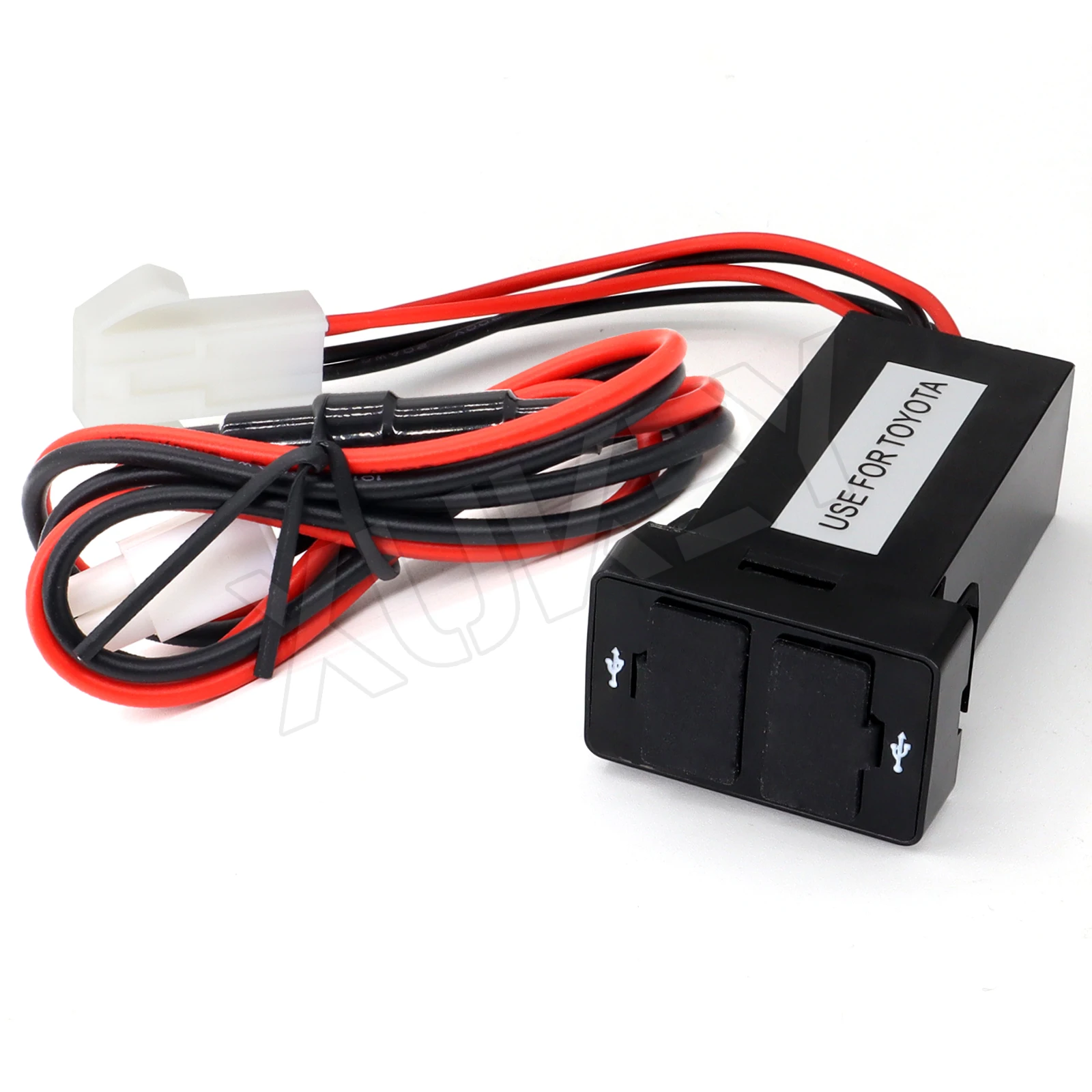 Toyota Cargador de coche USB doble 12V, 2,1A con luz LED y cubiertas - imagen 2