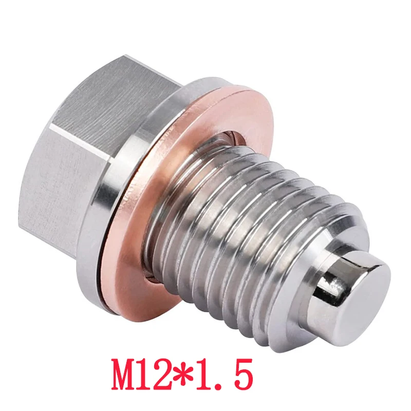 Tapón magnético de aceite M14 x 1,5 con junta de cobre - imagen 5