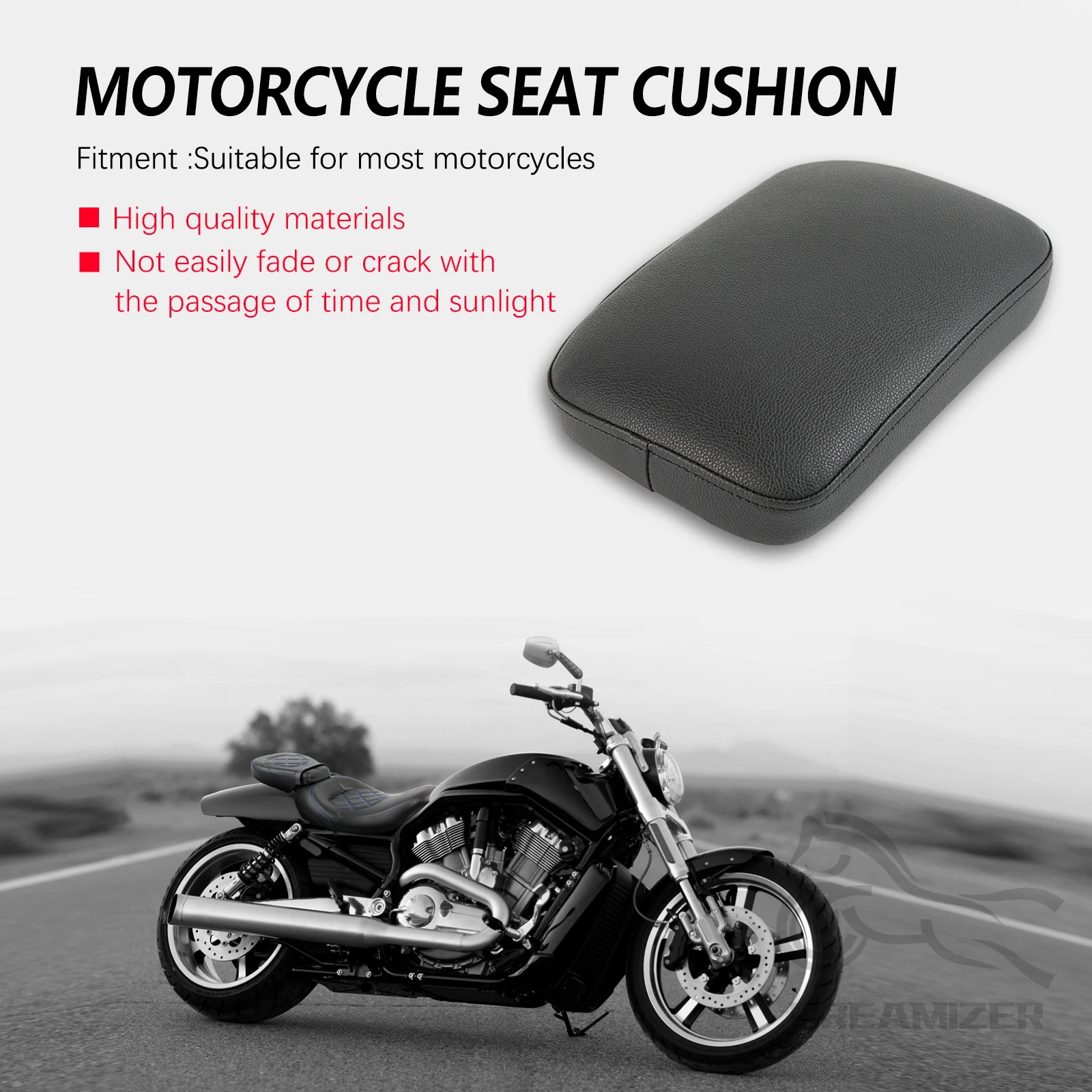 Harley asiento de succión pasajero trasero negro Dyna Touring - imagen 3
