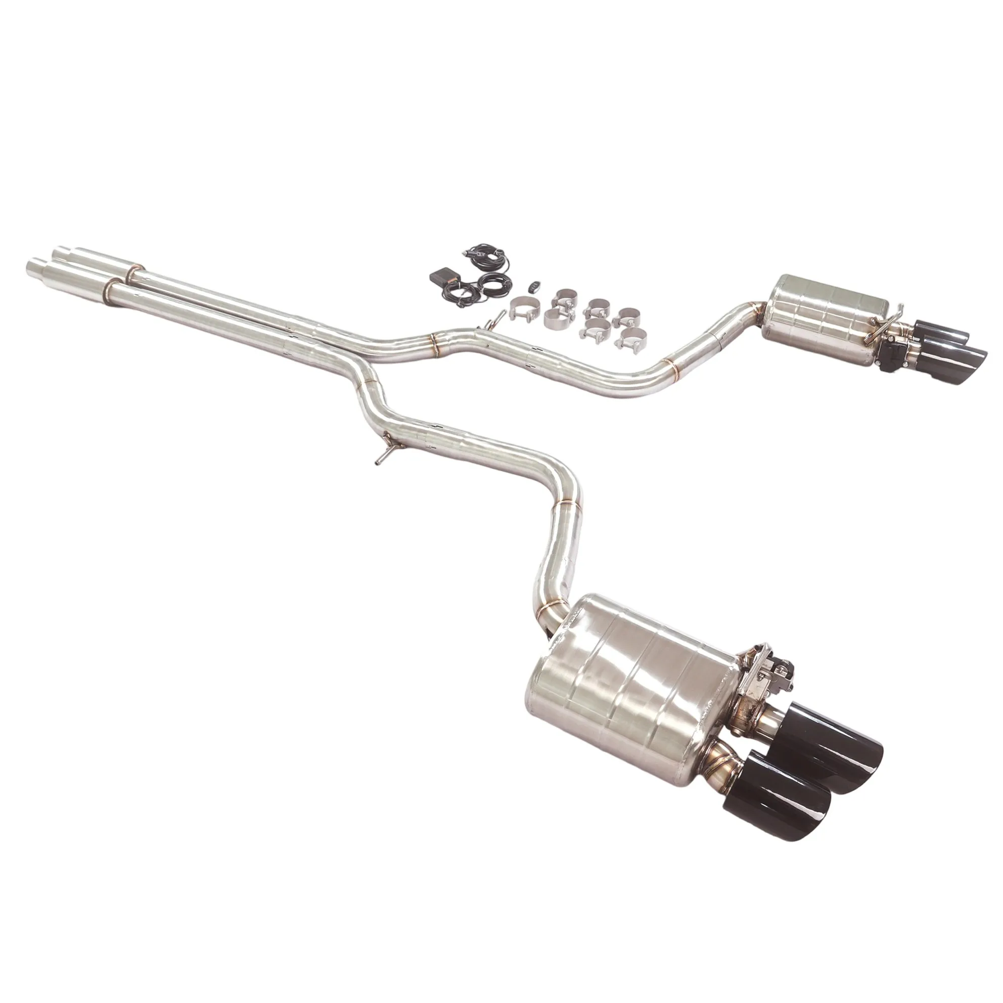 Tubo escape catback válvula Porsche Panamera 3.0T 3.6T V6 2010-2016