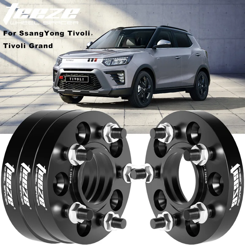 2/4 Uds 5x112 66,6 M12X1.5 para SsangYong Tivoli,Tivoli Grand,Tivoli XLV,XLV espaciadores de rueda adaptador ensanchado de cubo de aluminio