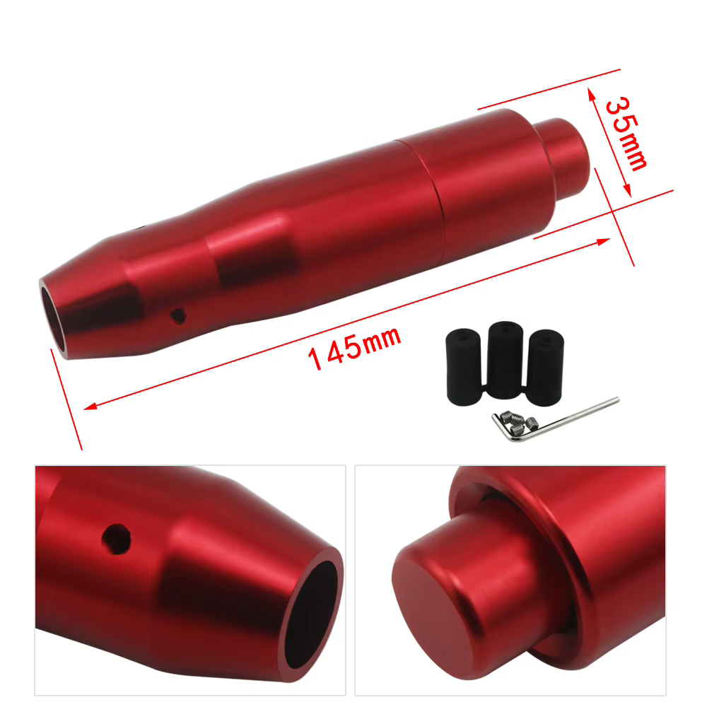 Perilla Palanca Cambios Automática Universal Aluminio 145mm - imagen 2