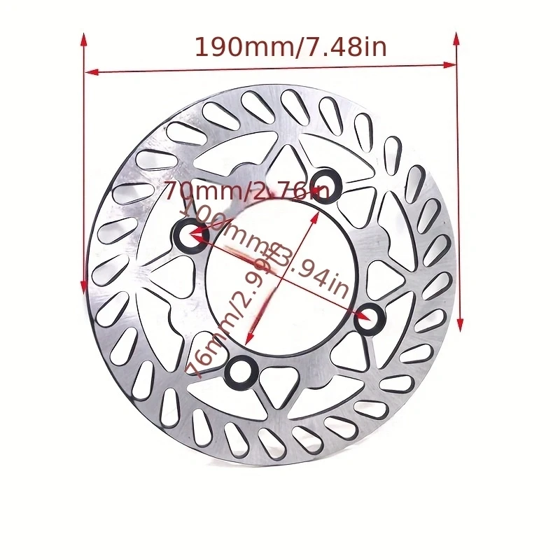 Disco de freno acero 220mm Pit Bike Dirt Bike - imagen 3