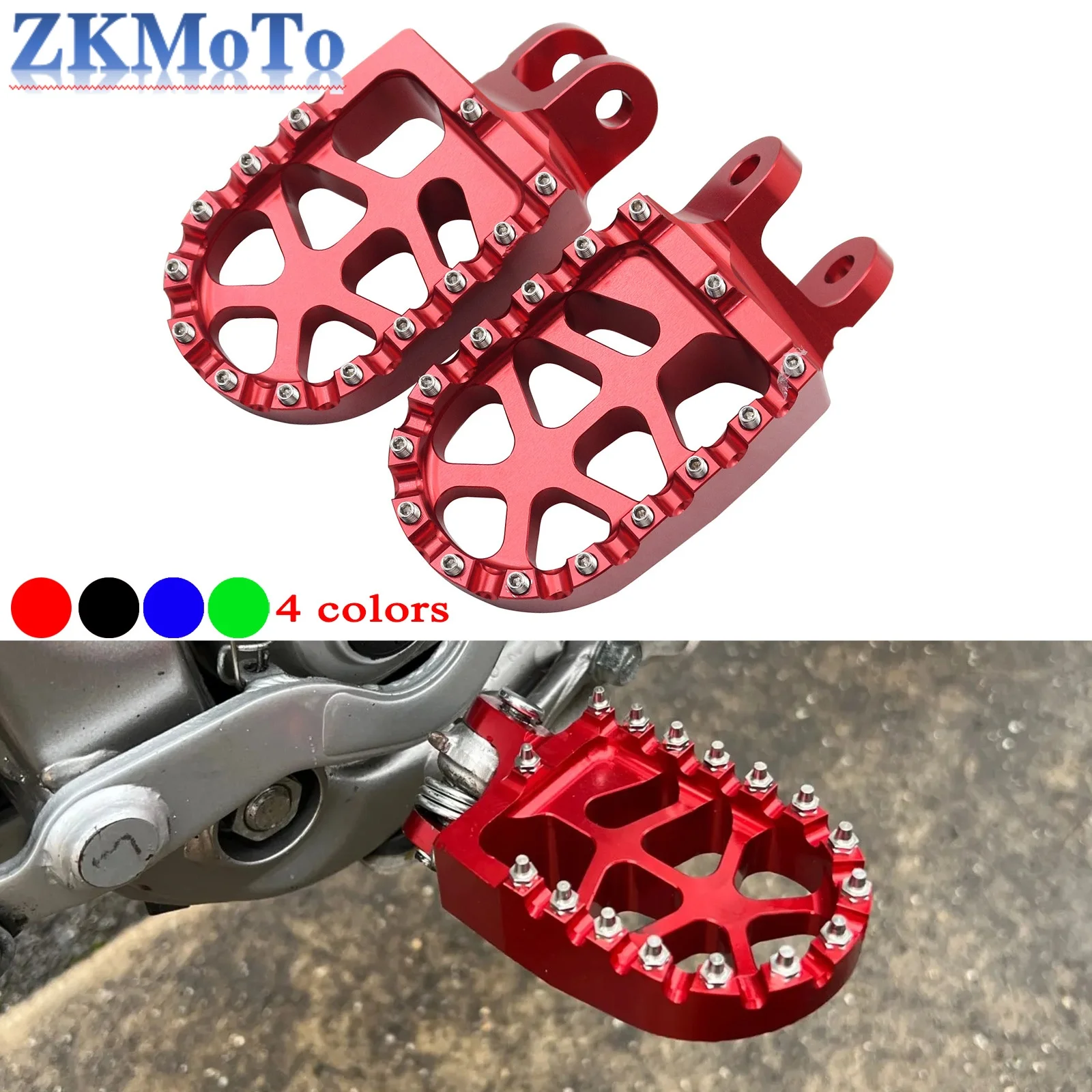Reposapiés CNC aluminio para Honda XR250R, XR400R y XR600R