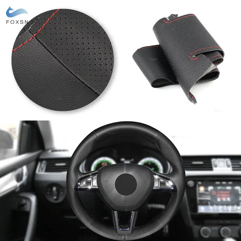 Funda volante de cuero Skoda Octavia y Superb