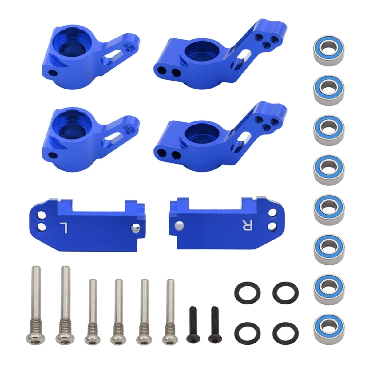 Kit asiento RC delantero para Traxxas Slash 1/10 2WD azul