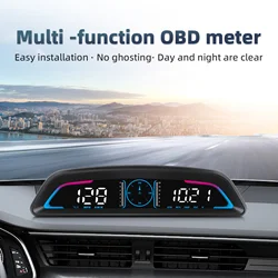 B3 Pantalla HUD OBD2/GPS con velocímetro y datos del motor