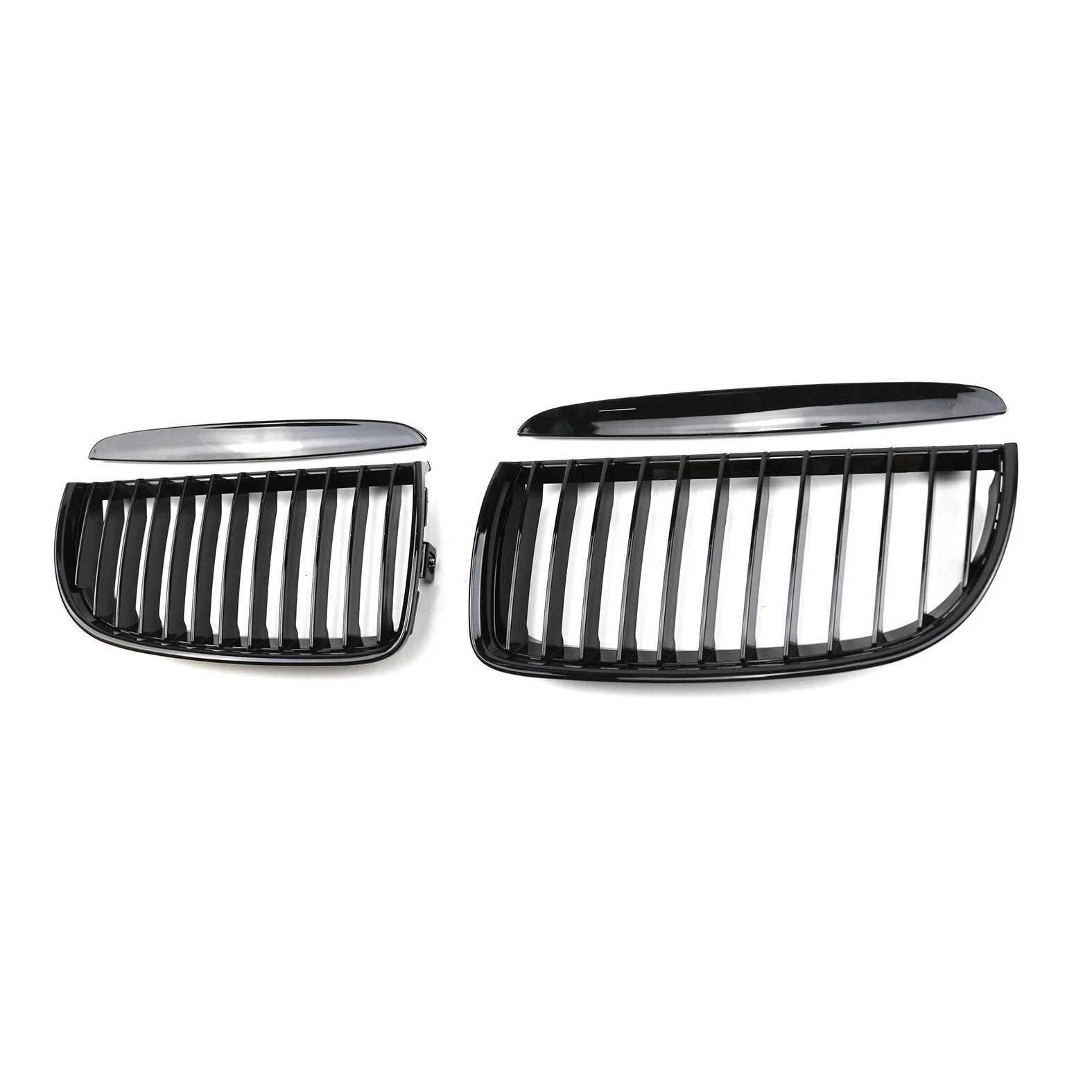 BMW Serie 3 E90 rejilla de radiador negra brillante 2005-2009 - imagen 2