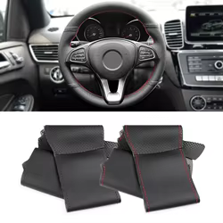 Cubierta de cuero para volante Mercedes-Benz W205 W176 W246