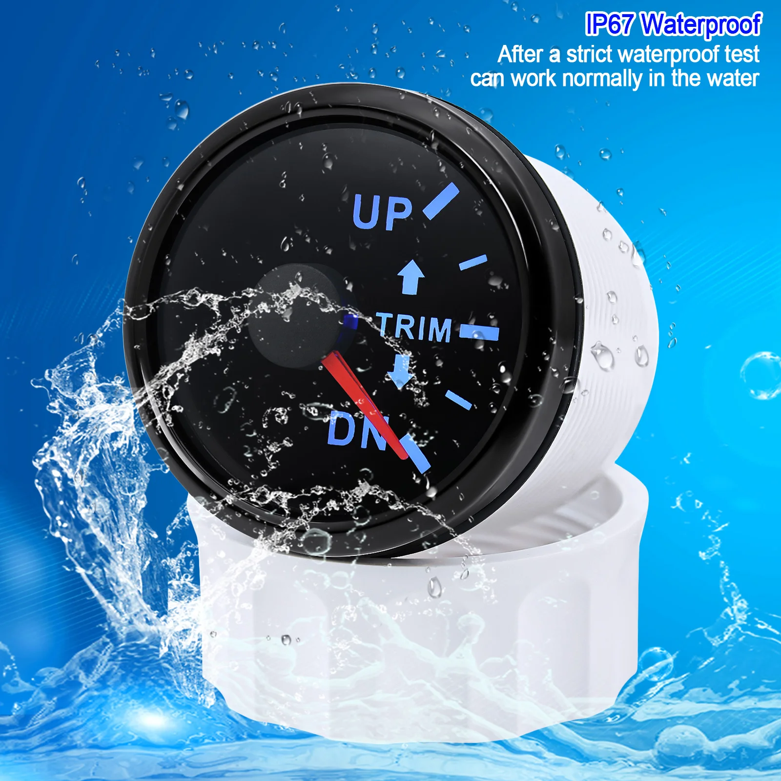 Indicador de trim 52 mm para motor fueraborda estanco - imagen 3