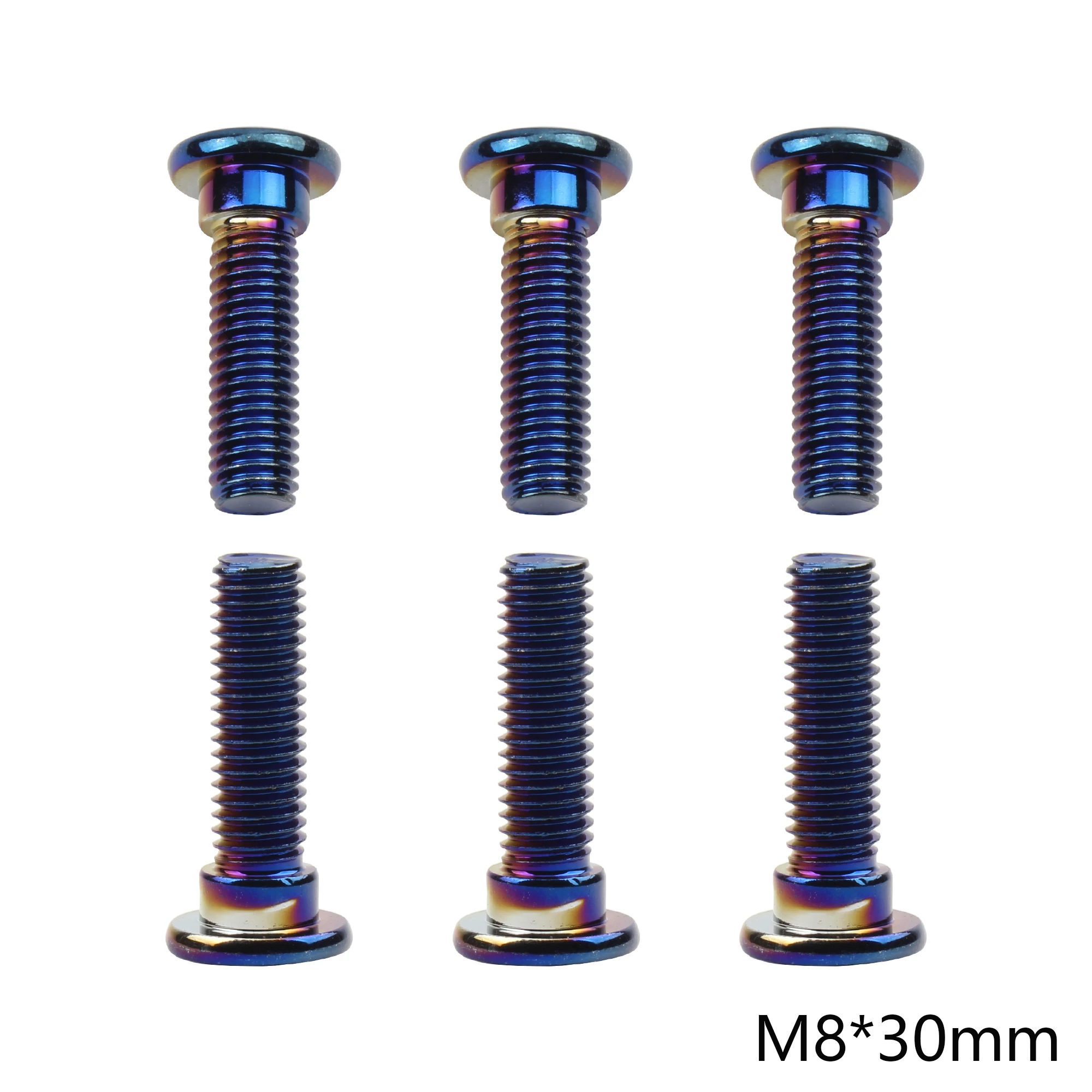 Tornillos disco freno M8 azul quemado para motocicleta - 3 tamaños - imagen 4