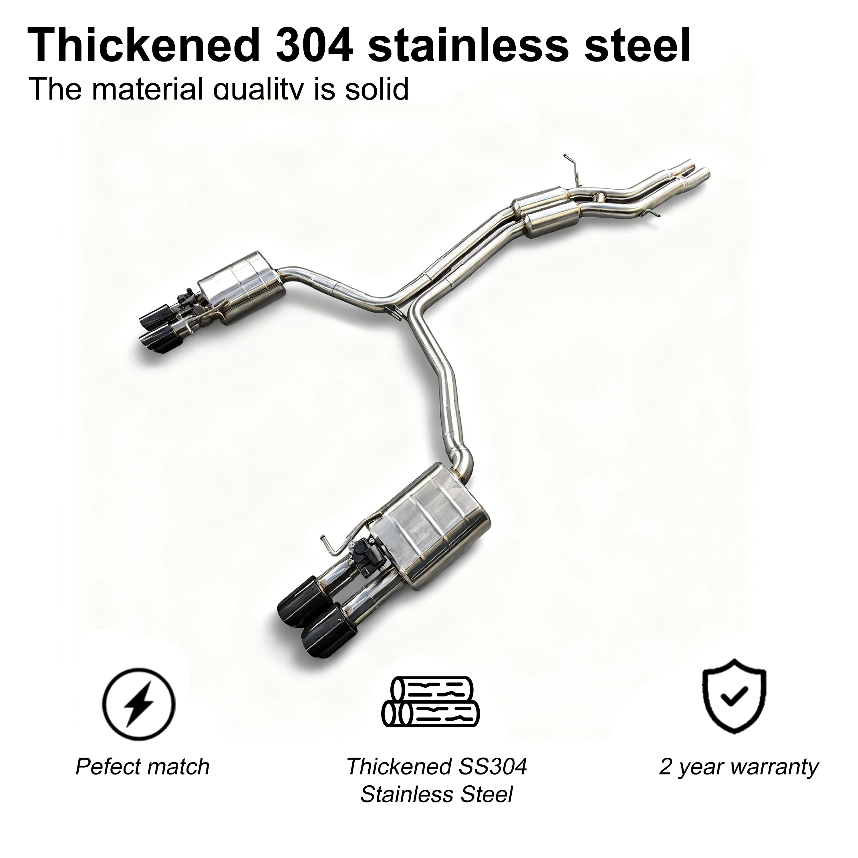 Sistema catback ACE con válvula – Audi S4/S5 B8 3.0 T - imagen 4