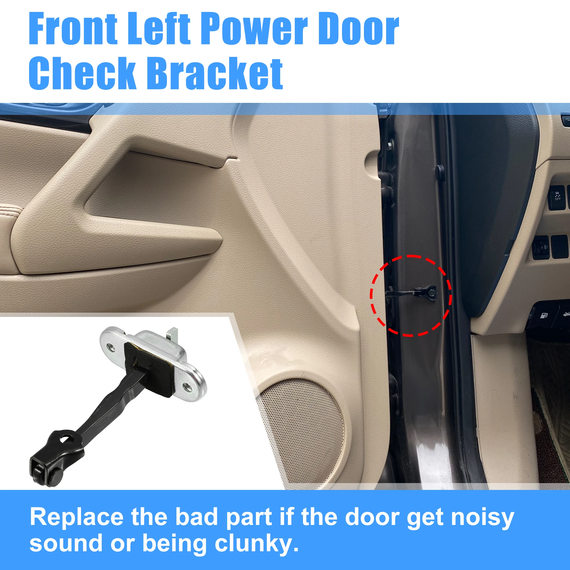 Correa tope bisagra puerta X Autohaux - Kia Rio 2012-2017 79380-4X000 - imagen 3