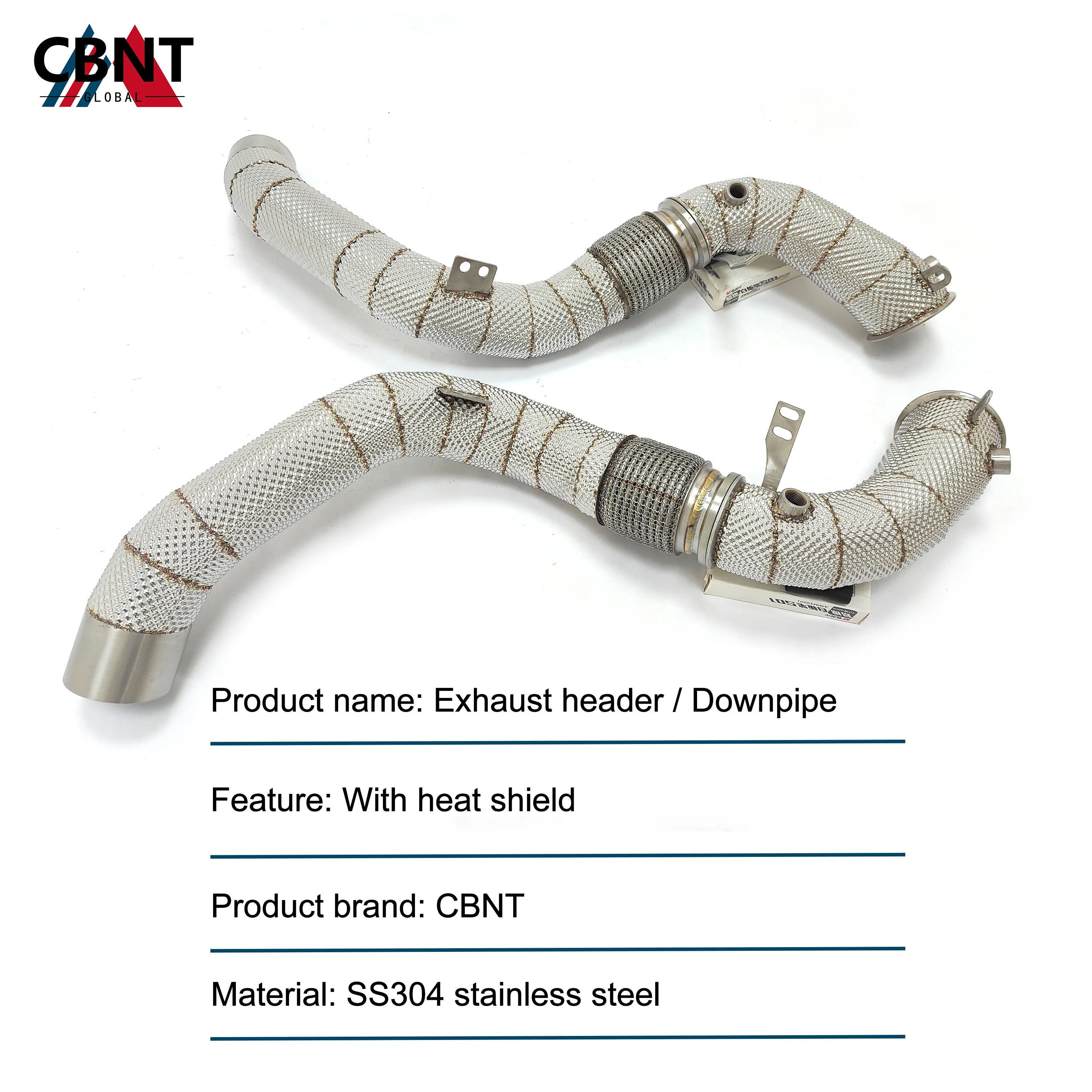 CBNT tubo de escape de bajada para BMW M5 Competition F90 4.4T - imagen 2