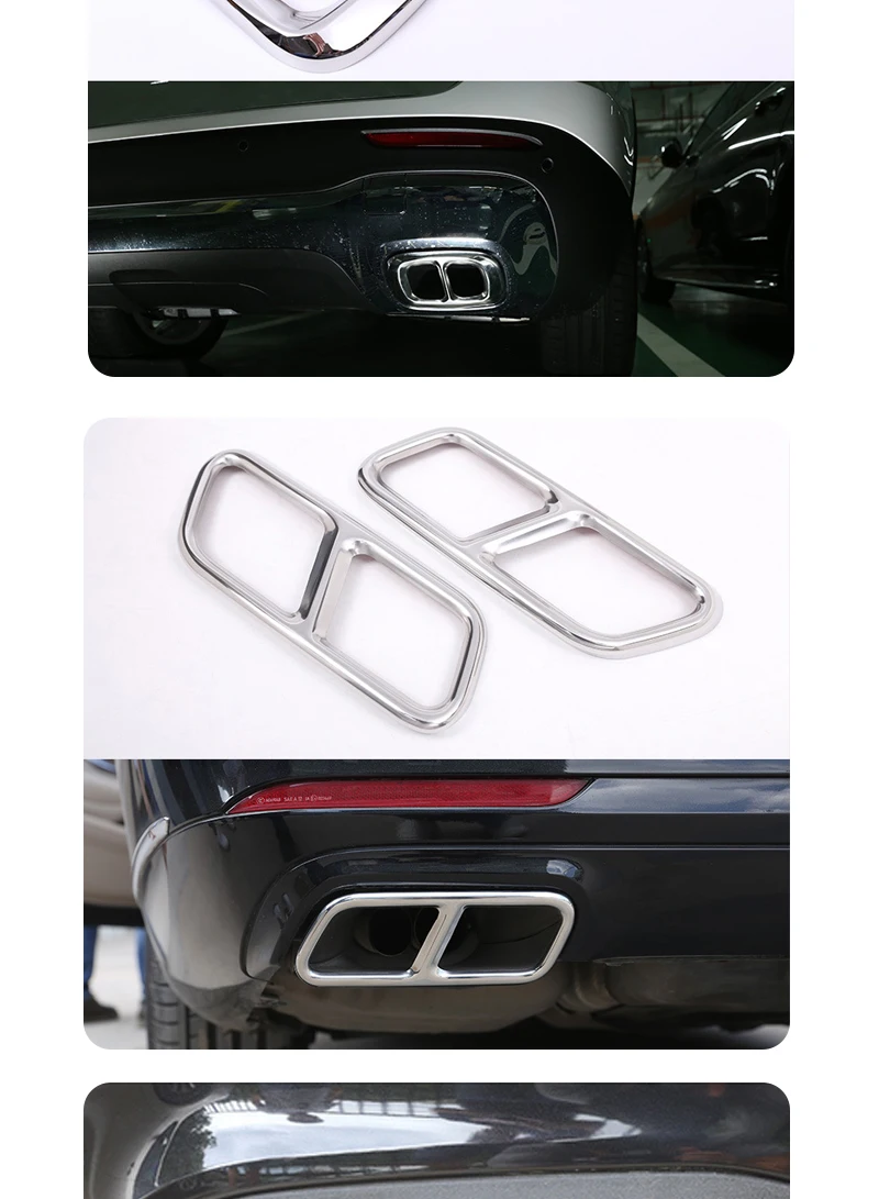 Accesorios para coche con acabado en acero inoxidable
