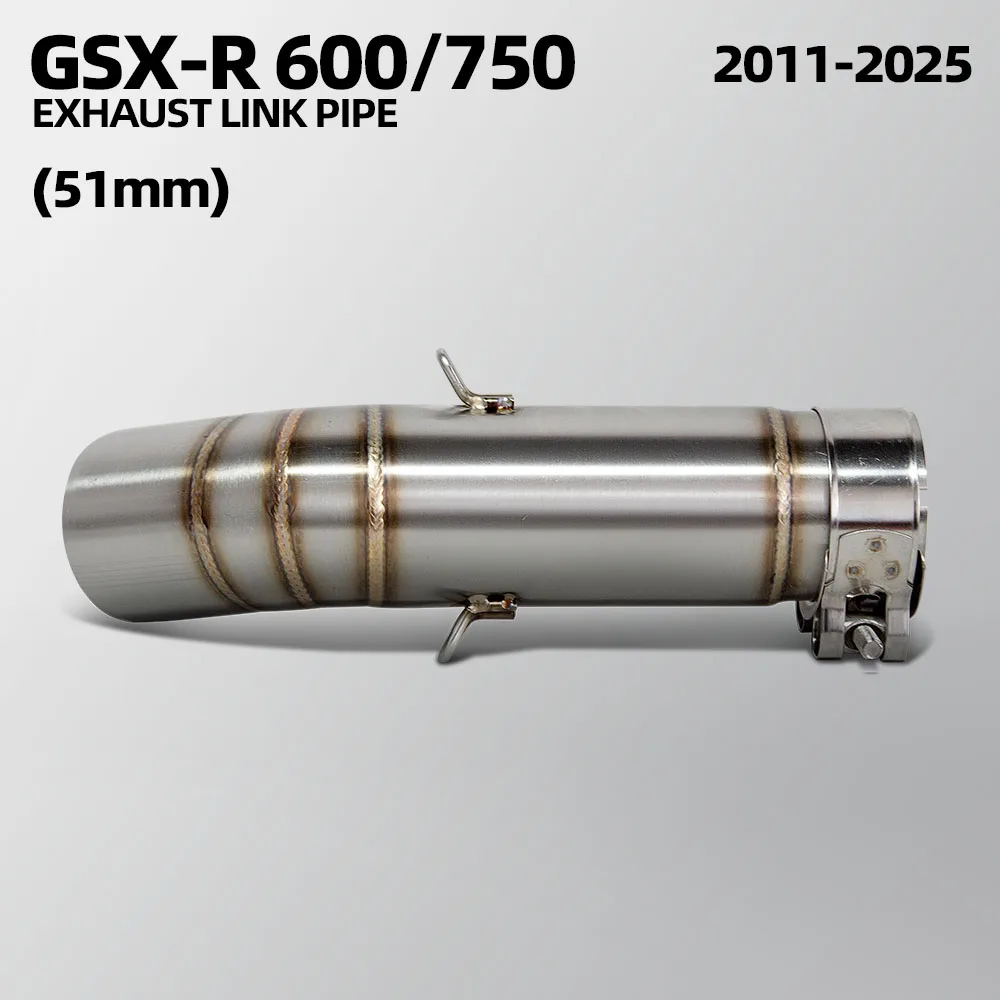 Tubo adaptador escape Suzuki GSXR/GSXS 600/750 2011-2025 inoxidable - imagen 2