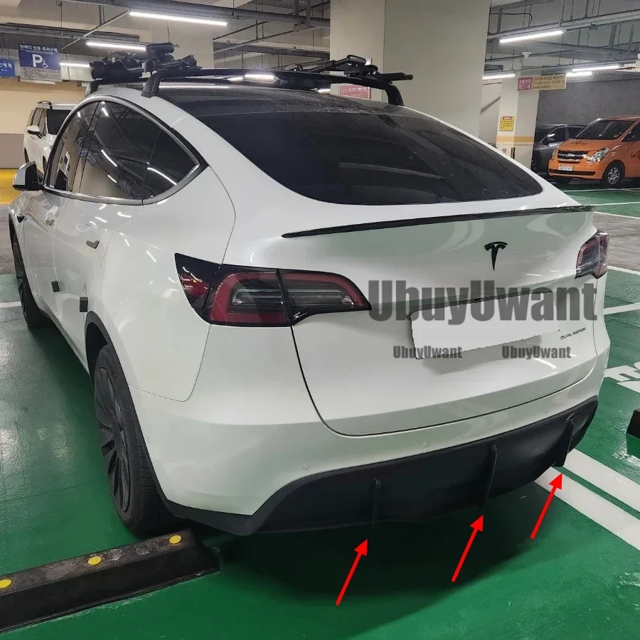 Difusor trasero labio negro para Tesla Model Y 2018-2022 - imagen 2
