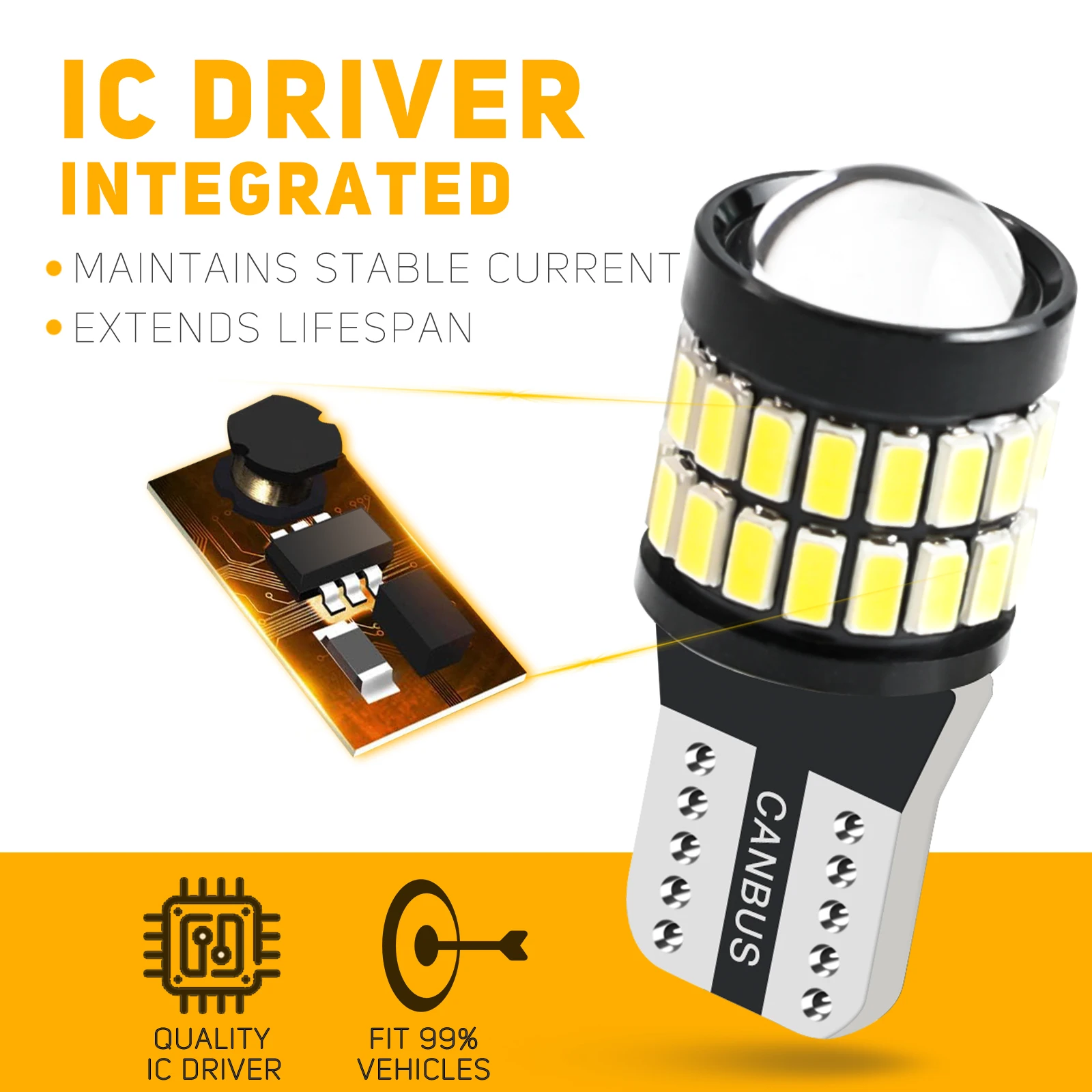 Bombillas LED W5W 501 luz lateral – Audi A3 8P, TT MK2, A5, A4 B6 B7 - imagen 4