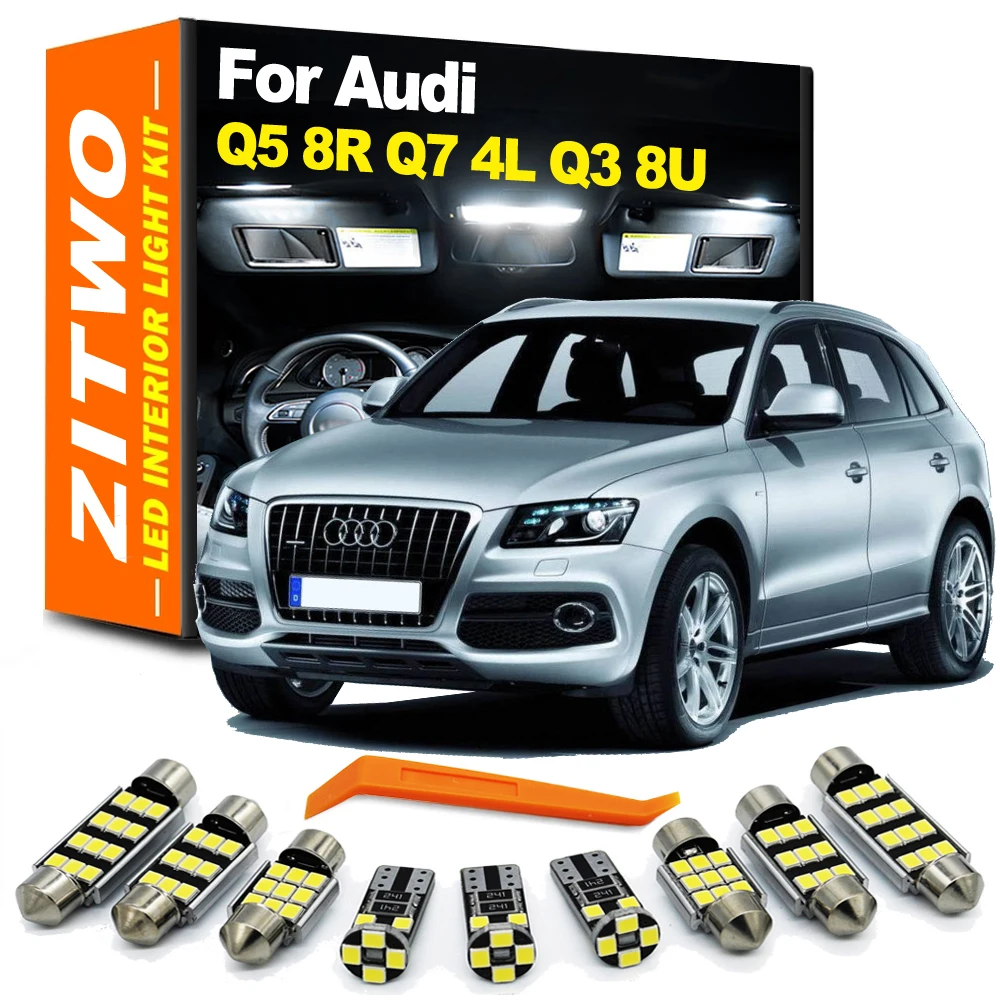 ZITWO Kit LED interior CANbus para Audi Q3 8U, Q5 8R y Q7 4L
