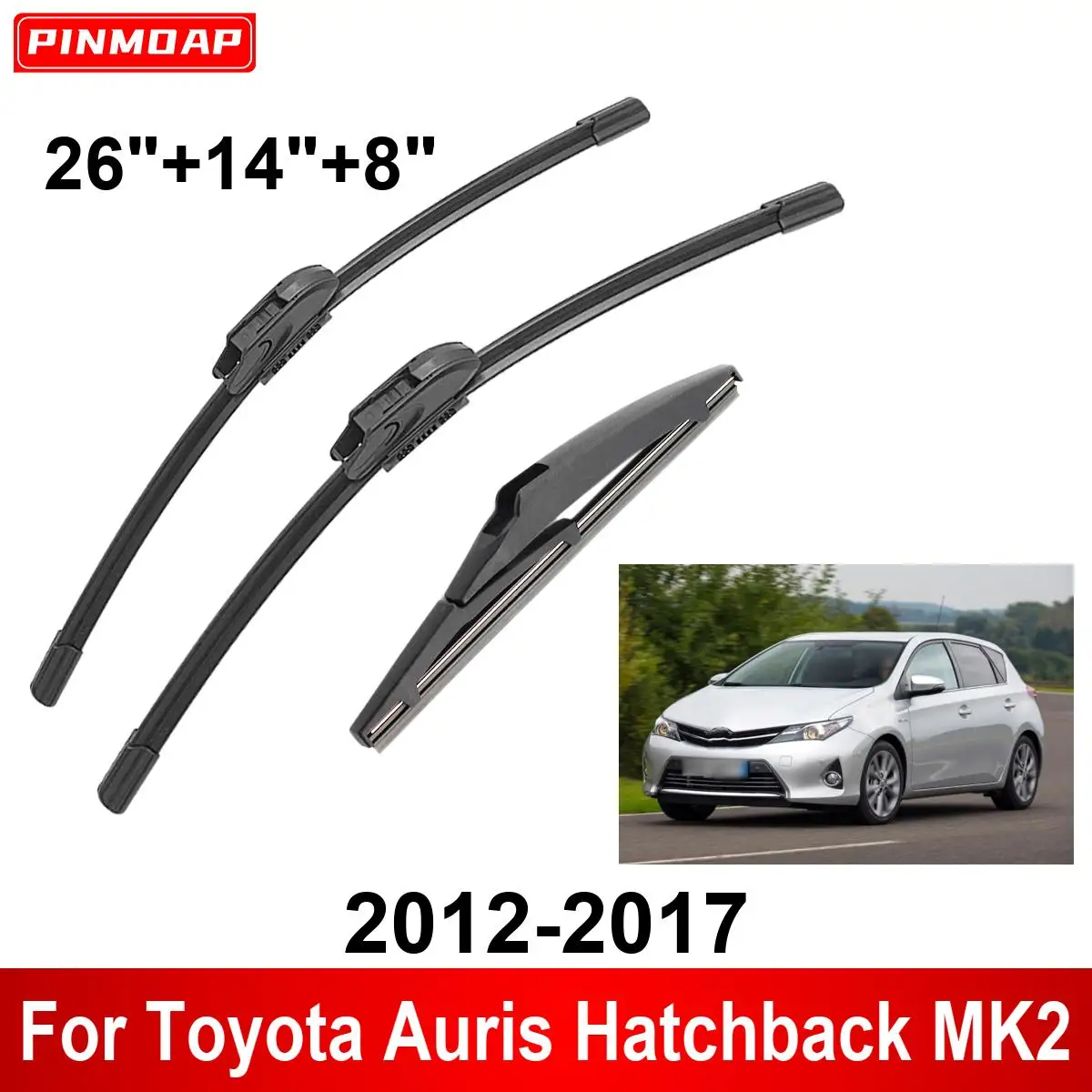 Limpiaparabrisas delantero y trasero Toyota Auris II 2012-2017