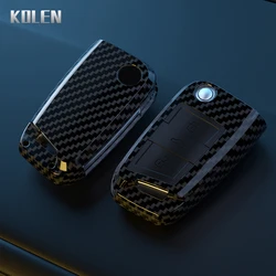 Funda llave fibra de carbono ABS para VW Golf 7 y Tiguan