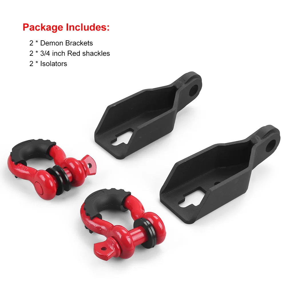 Gancho de remolque delantero para Ford F-150, Kit de montaje con grillete de anillo en D DE 2009 pulgadas, 2020-3/4 - imagen 3