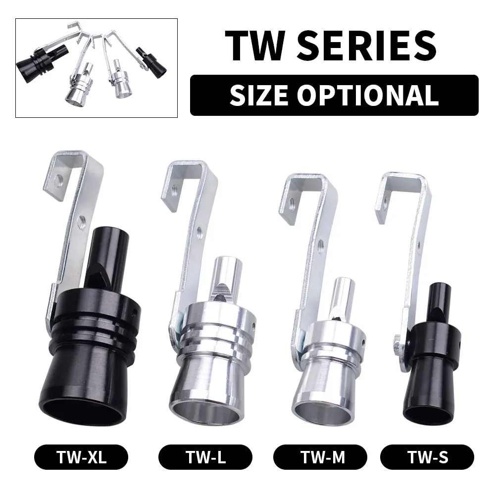 Silbato de sonido turbo para tubo de escape, silenciador universal