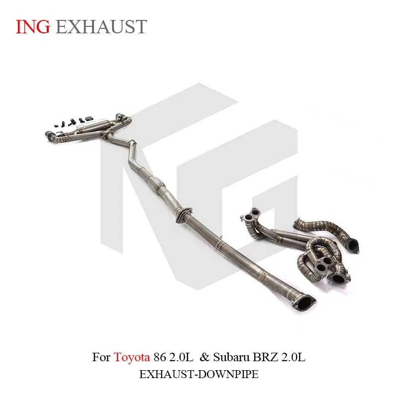 Escape de titanio para Toyota 86/BRZ con acabados