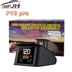 Medidor OBD gauge digital: velocidad RPM temperatura agua diagnóstico