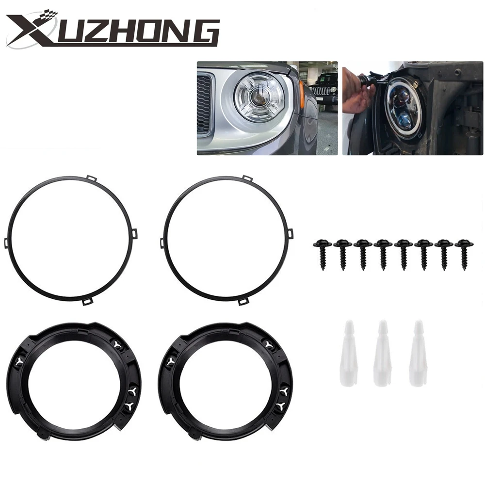 Aro soporte metálico para faro LED 7" – Jeep Wrangler JK 07-17