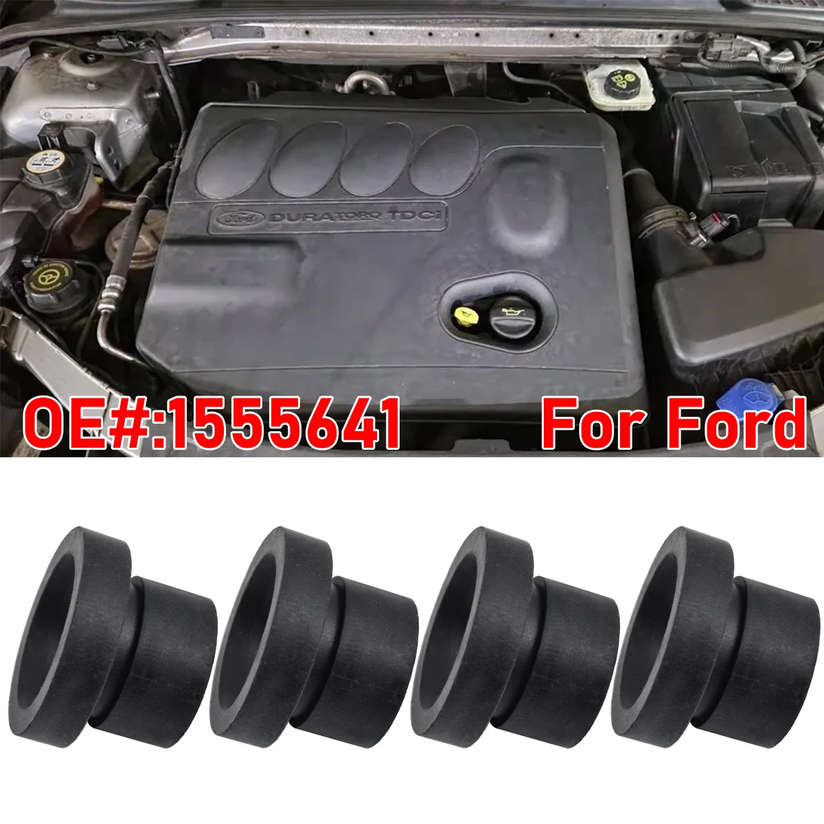 Tapón de goma del soporte del amortiguador Ford Focus II y Mondeo IV