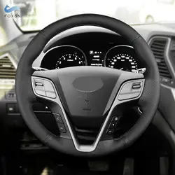 Cubierta volante cuero perforado Hyundai Santa Fe 2013-2018 Grand ix45