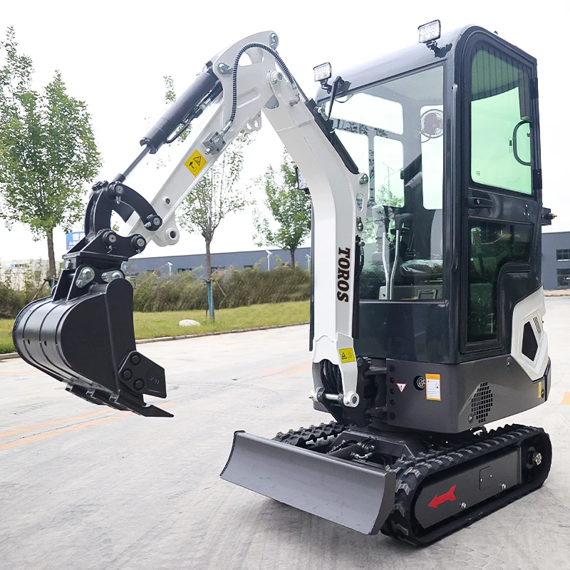 Mini excavadora sobre orugas TOROS 1,2 t – Motor EPA construcción