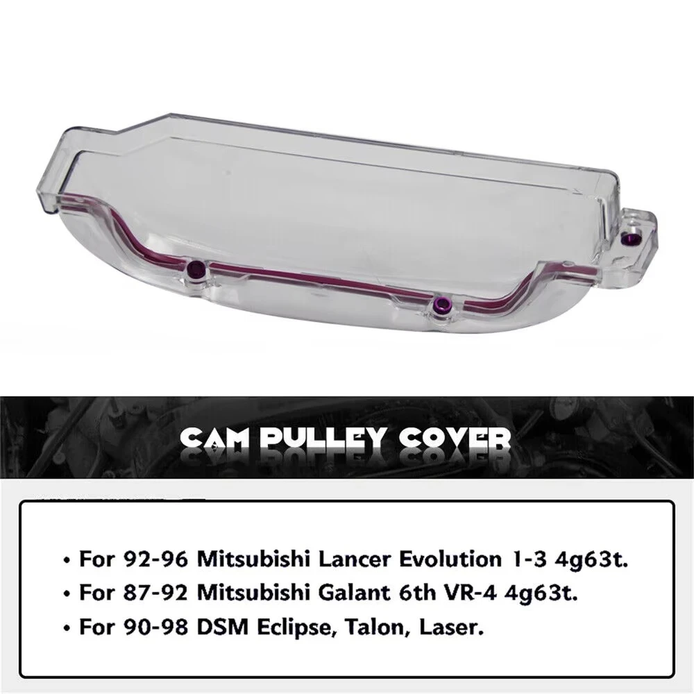 Tapa transparente de distribución Mitsubishi Lancer Evo I-III 4G63T - imagen 4