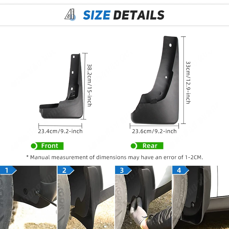 Juego guardabarros protector salpicaduras Nissan X-Trail T31 2008-2013 - imagen 3