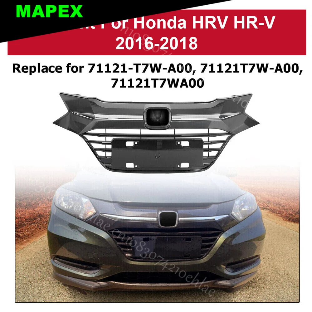 Rejilla delantera superior Honda HR-V 2016-2018, estilo original - imagen 2