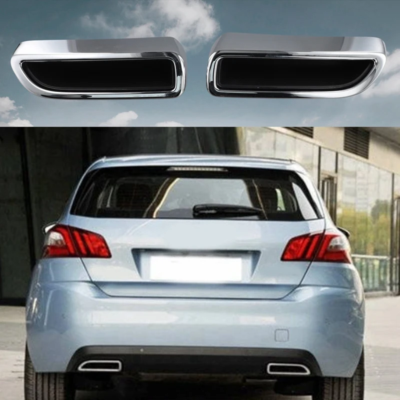 Embellecedor escape derecho Peugeot 308S 2015-2020 soporte trasero - imagen 3