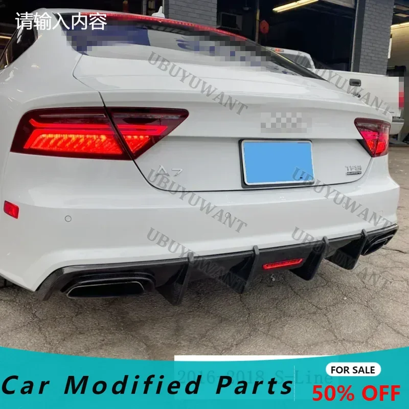 Difusor trasero fibra carbono Audi A7 RS7 2016-2018 - imagen 4