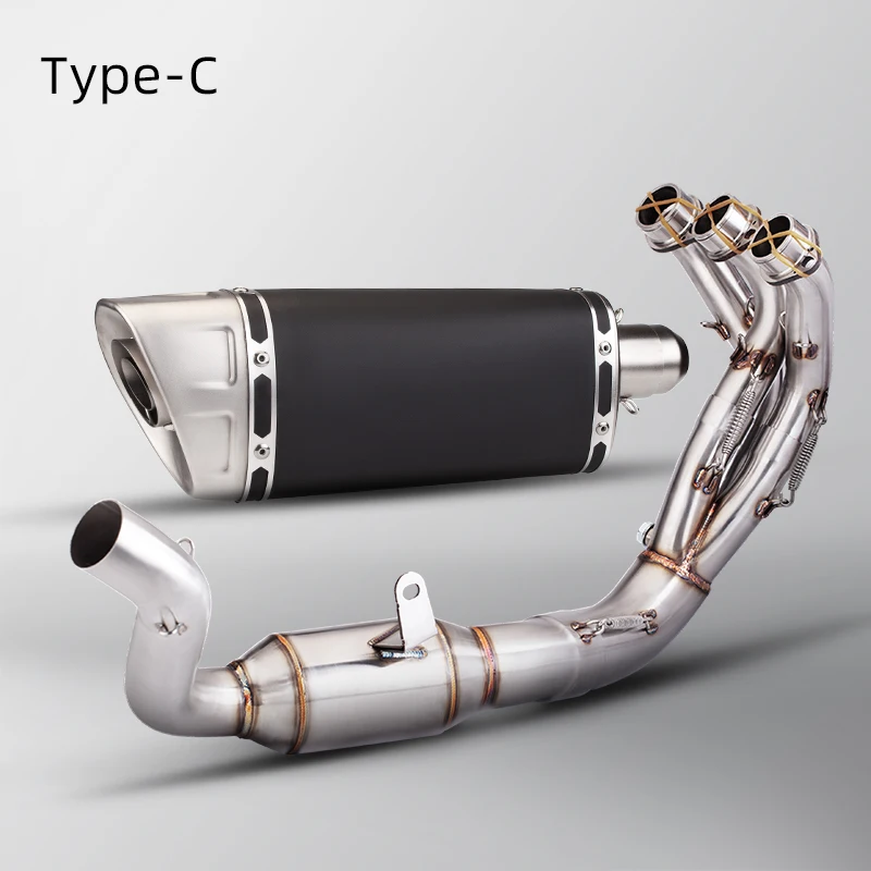 Tubo de escape completo de acero inoxidable para Yamaha MT-09